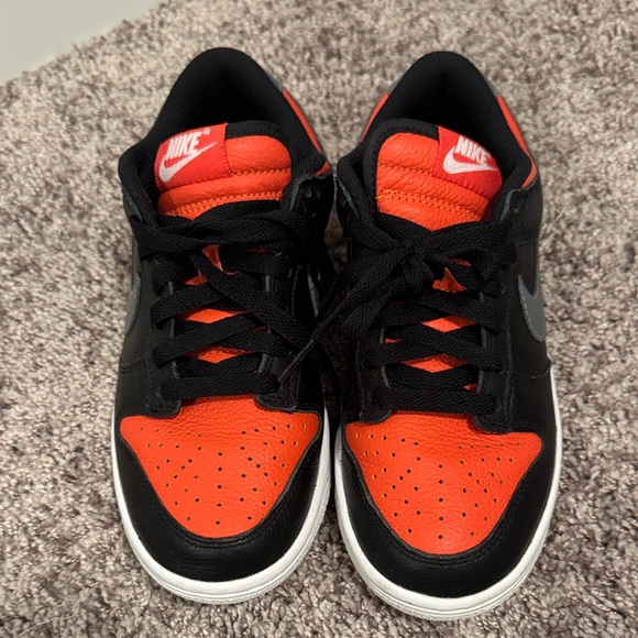 Nike Kids Black, Orange, and Gray Sneakers - Picture 2 of 4